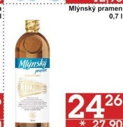Přírodní voda Magnesia Mlýnský pramen