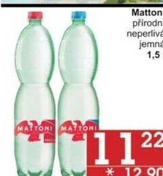 Přírodní voda Mattoni