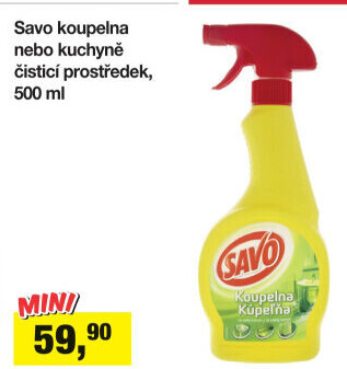 Čistič koupelen ve spreji Savo