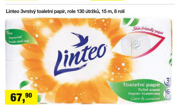 Toaletní papír 3vrstvý Linteo