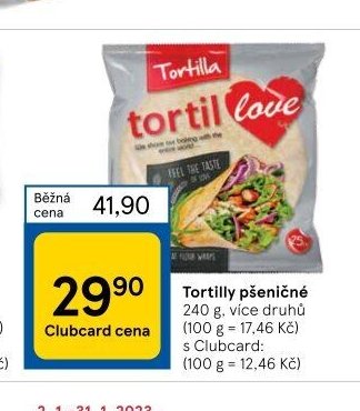 Tortilly pšeničné