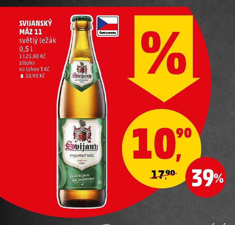 Svijanský Máz 11 světlý ležák 0,5 l