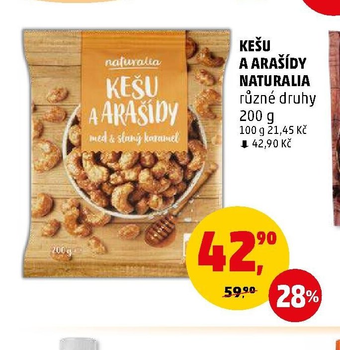 Kešu a arašídy Naturalia