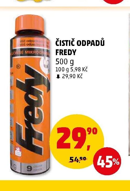 Čistič odpadů Fredy