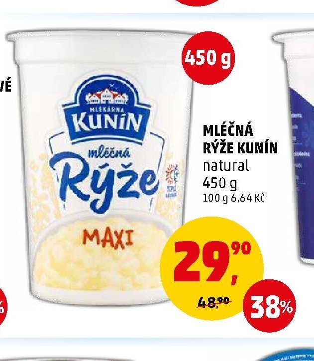 Mléčná rýže Kunín