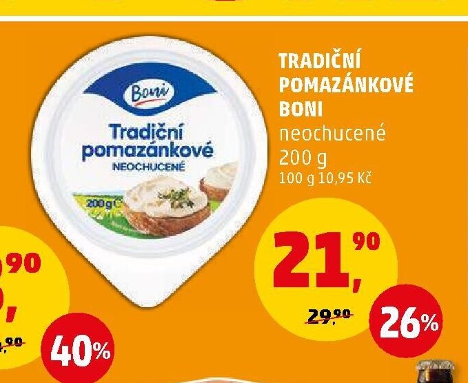 TRADIČNÍ POMAZÁNKOVÉ BONI neochucené