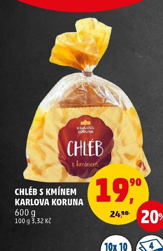 CHLÉB S KMÍNEM KARLOVA KORUNA