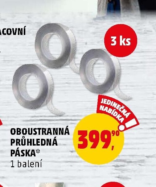 OBOUSTRANNÁ PRŮHLEDNÁ PÁSKA