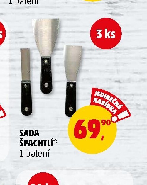 SADA ŠPACHTLÍ