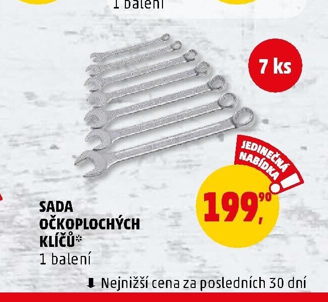SADA OČKOPLOCHÝCH KLÍČŮ