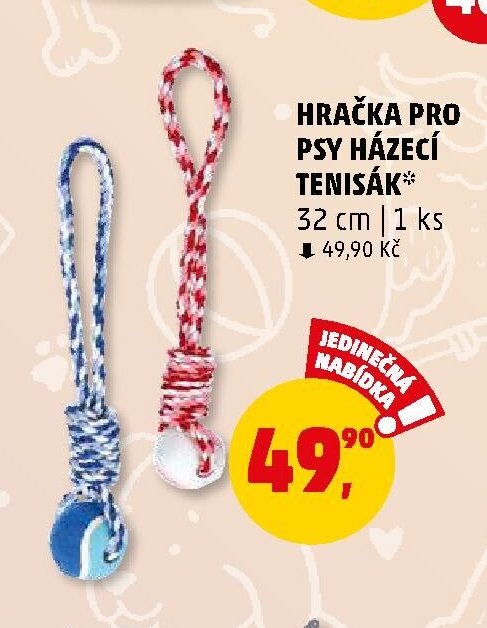 HRAČKA PRO PSY HÁZECÍ TENISÁK