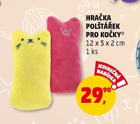 HRAČKA POLŠTÁŘEK PRO KOČKY
