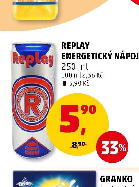 REPLAY ENERGETICKÝ NÁPOJ