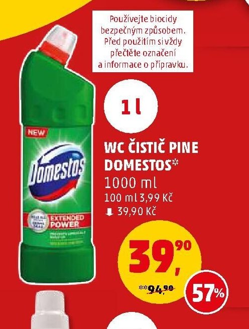 WC čistič Pine Domestos