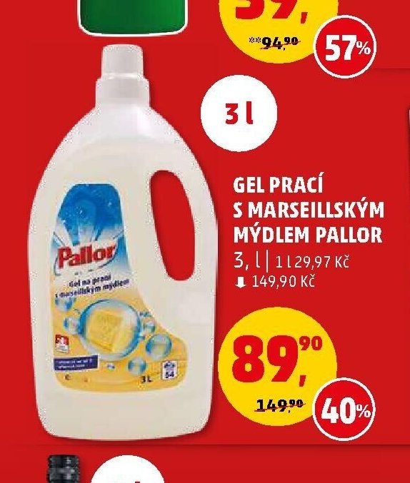 Gel prací s marseillským mýdlem Pallor