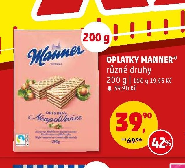 Oplatky Manner