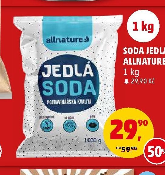 Soda jedlá Allnature