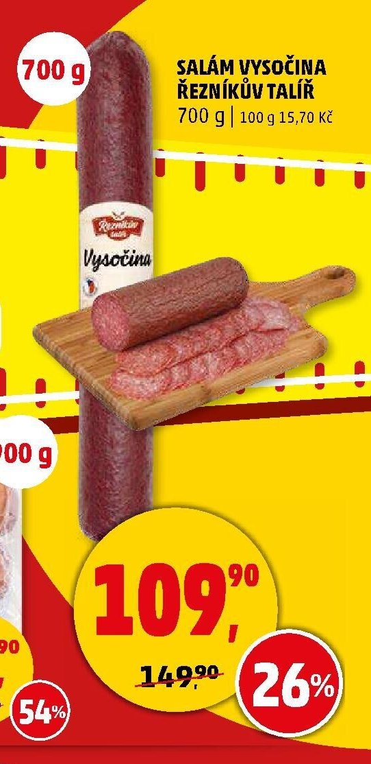 SALÁM VYSOČINA ŘEZNÍKŮV TALÍŘ