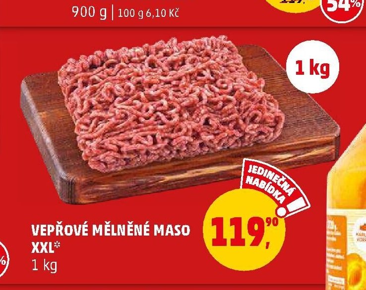 VEPŘOVÉ MĚLNĚNÉ MASO XXL
