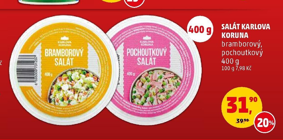SALÁT KARLOVA KORUNA bramborový, pochoutkový