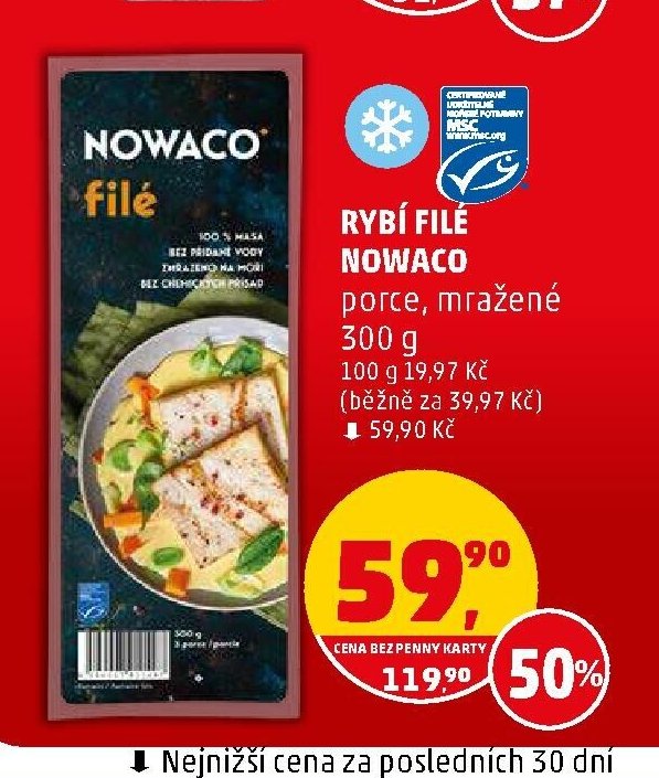Rybí filé Nowaco