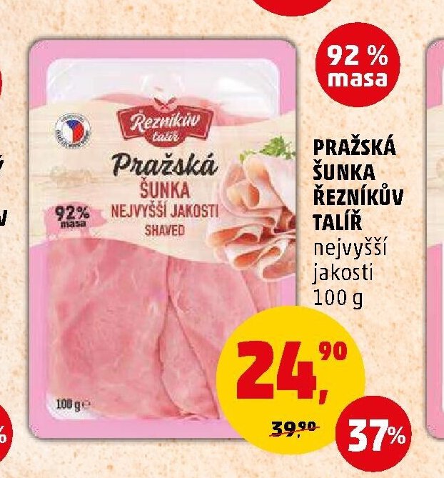 Pražská šunka Řezníkův talíř