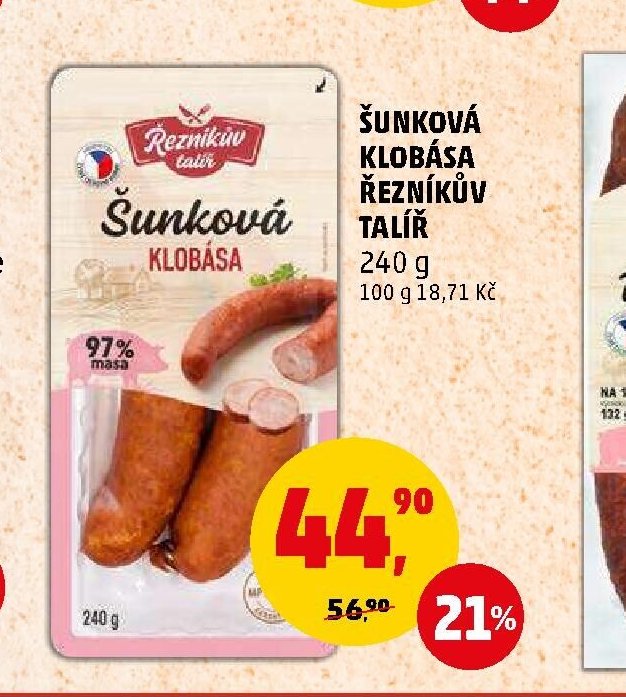 Šunková klobása Řezníkův talíř