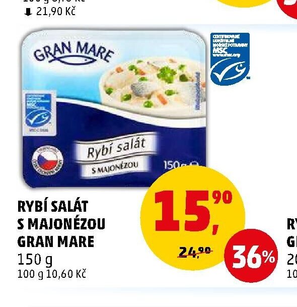Rybí salát s majonézou Gran Mare