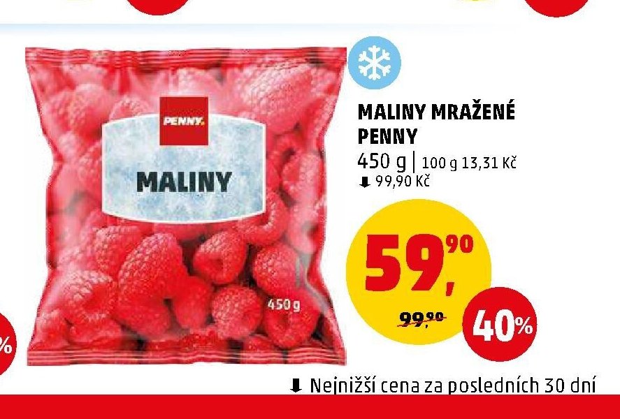Maliny mražené Penny