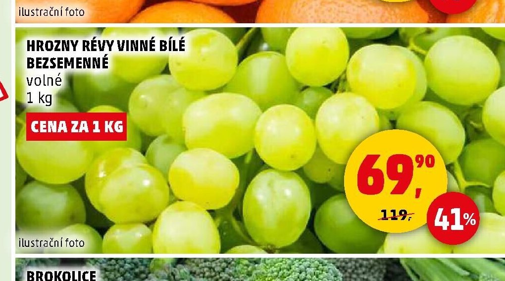 HROZNY RÉVY VINNÉ BÍLÉ BEZSEMENNÉ