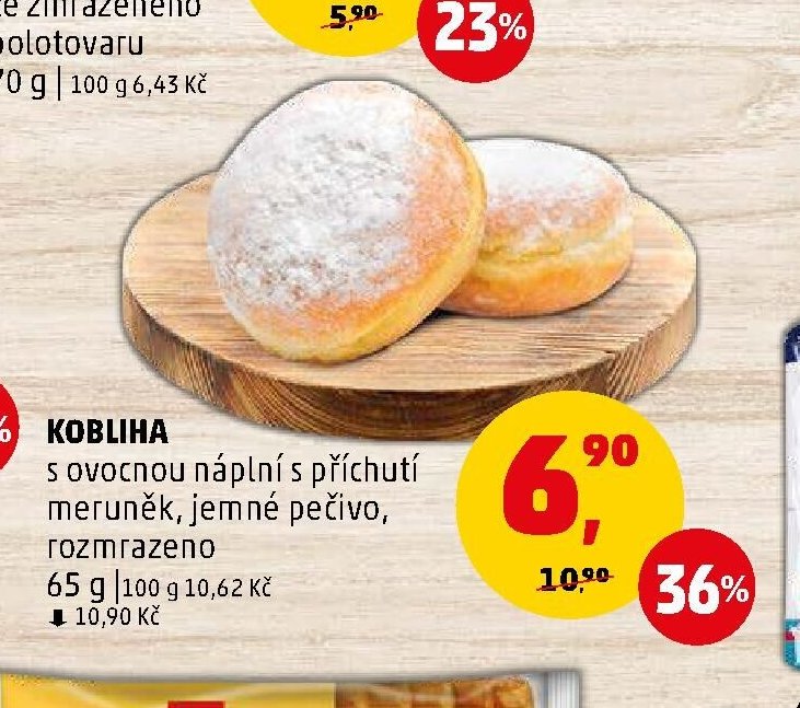 Kobliha s ovocnou náplní