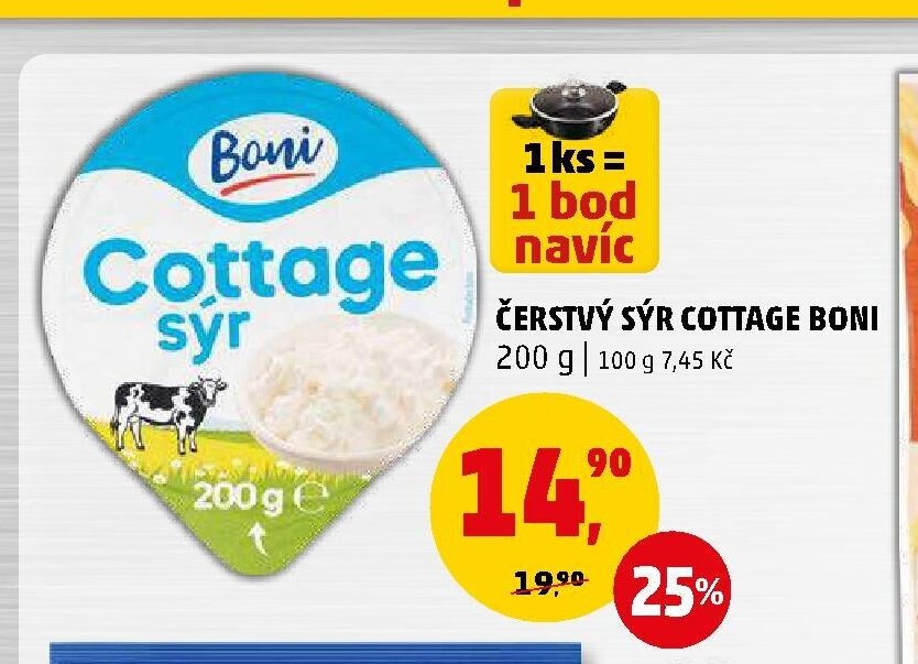Čerstvý sýr Cottage Boni