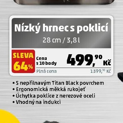 Nízký hrnec s poklicí 28 cm / 3,8 l
