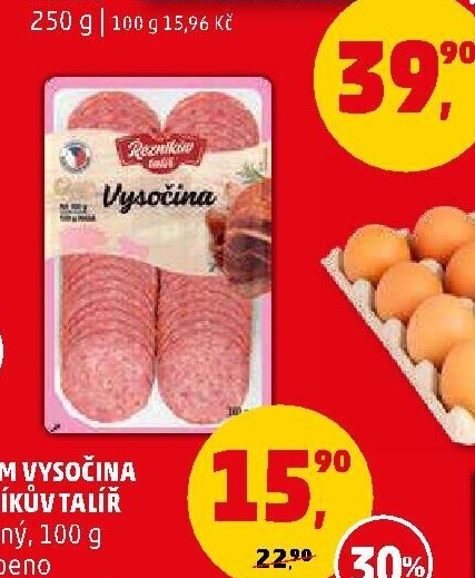 SALÁM VYSOČINA ŘEZNÍKŮV TALÍŘ