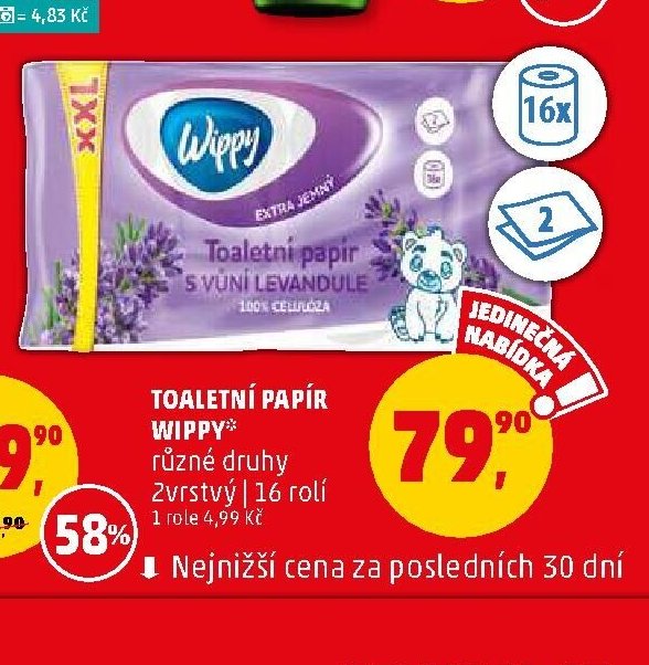 TOALETNÍ PAPÍR WIPPY