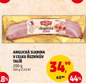 Anglická slanina Řezníkův talíř
