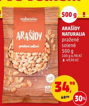 Arašídy pražené Naturalia