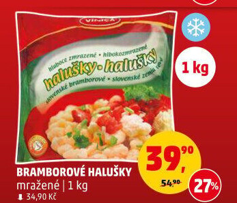 Halušky bramborové mražené Vinica