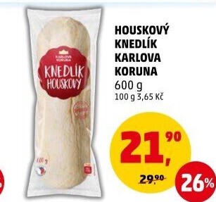 Knedlík houskový Karlova Koruna