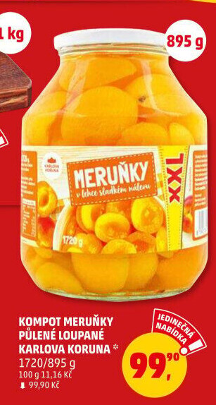 Kompot meruňky Karlova Koruna