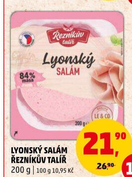 Salám lyonský Řezníkův talíř