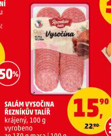 Salám Vysočina Řezníkův talíř