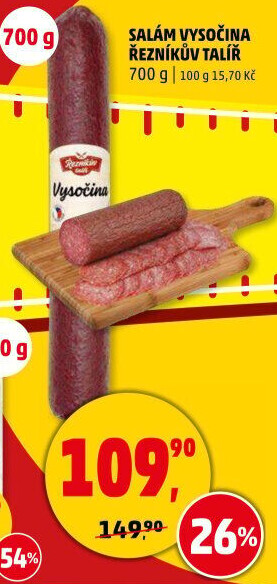 Salám Vysočina Řezníkův talíř