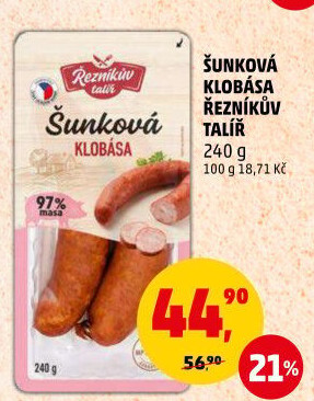 Šunková klobása Řezníkův talíř