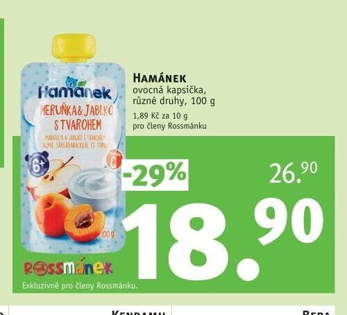 Hamánek ovocná kapsička