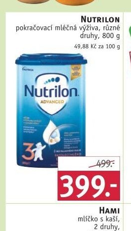 Nutrilon pokračovací mléčná výživa