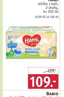 Hami mlíčko s kaší