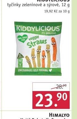 Kiddylilicious tyčinky zeleninové a sýrové