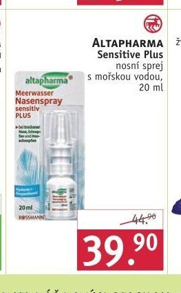 Altapharma Sensitive Plus nosní sprej