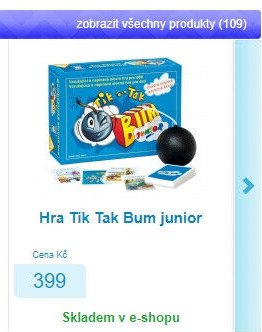 Hra Tik Tak Bum junior